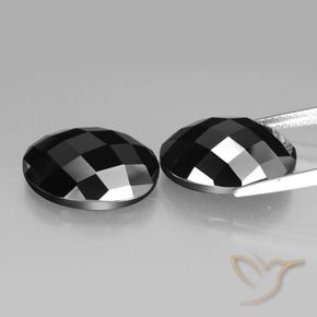 20.64 ct natürliche Schwarz Spinell-Edelsteine, Oval, Lichtundurchlässig