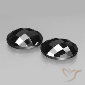 21.23 ct natürliche Schwarz Spinell-Edelsteine, Oval, Lichtundurchlässig