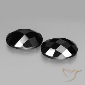 19.41 ct natürliche Schwarz Spinell-Edelsteine, Oval, Lichtundurchlässig