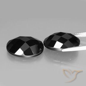 19.41 ct natürliche Schwarz Spinell-Edelsteine, Oval, Lichtundurchlässig
