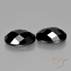 12.20 ct natürliche Schwarz Spinell-Edelsteine, Oval, Lichtundurchlässig