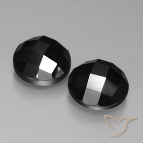 9.58 ct natürliche Schwarz Spinell-Edelsteine, Runden, Lichtundurchlässig