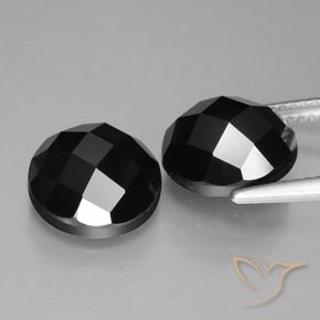 9.58 ct natürliche Schwarz Spinell-Edelsteine, Runden, Lichtundurchlässig