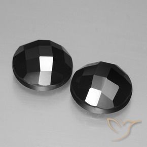7.11 ct natürliche Schwarz Spinell-Edelsteine, Runden, Lichtundurchlässig