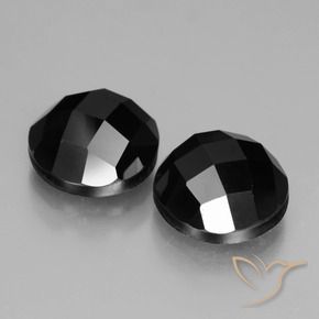 7.77 ct natürliche Schwarz Spinell-Edelsteine, Runden, Lichtundurchlässig