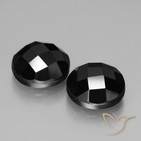 6.91 ct natürliche Schwarz Spinell-Edelsteine, Runden, Lichtundurchlässig