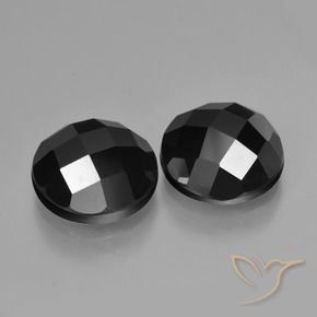 6.72 ct natürliche Schwarz Spinell-Edelsteine, Runden, Lichtundurchlässig