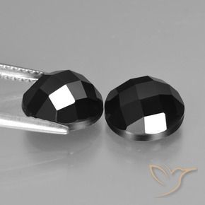 6.58 ct natürliche Schwarz Spinell-Edelsteine, Runden, Lichtundurchlässig