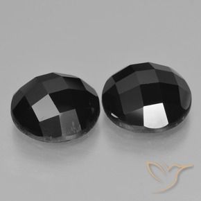 8.20 ct natürliche Schwarz Spinell-Edelsteine, Runden, Lichtundurchlässig
