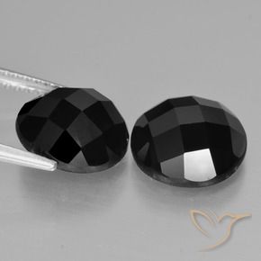 8.20 ct natürliche Schwarz Spinell-Edelsteine, Runden, Lichtundurchlässig