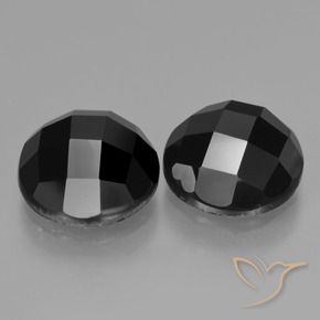 9.47 ct natürliche Schwarz Spinell-Edelsteine, Runden, Lichtundurchlässig