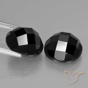 9.47 ct natürliche Schwarz Spinell-Edelsteine, Runden, Lichtundurchlässig