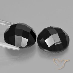 9.40 ct natürliche Schwarz Spinell-Edelsteine, Runden, Lichtundurchlässig