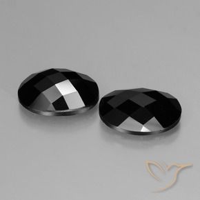 11.54 ct natürliche Schwarz Spinell-Edelsteine, Oval, Lichtundurchlässig