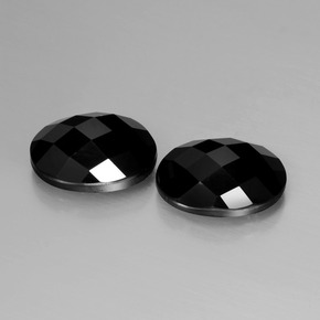 13,38 ct natürliche schwarzer Spinell-Edelsteine, Oval Schliff, Lichtundurchlässig