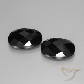 12.42 ct natürliche Schwarz Spinell-Edelsteine, Oval, Lichtundurchlässig