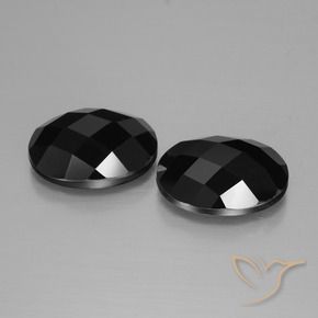 14.11 ct natürliche Schwarz Spinell-Edelsteine, Oval, Lichtundurchlässig
