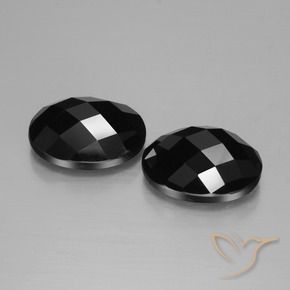 15.28 ct natürliche Schwarz Spinell-Edelsteine, Oval, Lichtundurchlässig