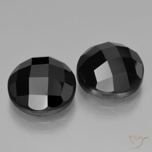 10.08 ct natürliche Schwarz Spinell-Edelsteine, Runden, Lichtundurchlässig