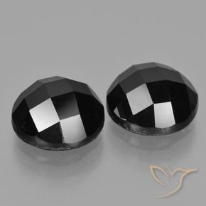 9.88 ct natürliche Schwarz Spinell-Edelsteine, Runden, Lichtundurchlässig