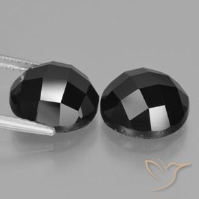 9.88 ct natürliche Schwarz Spinell-Edelsteine, Runden, Lichtundurchlässig