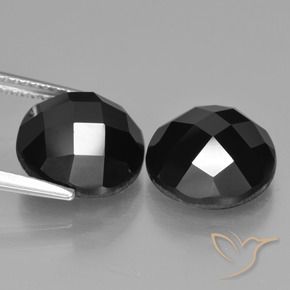 9.91 ct natürliche Schwarz Spinell-Edelsteine, Runden, Lichtundurchlässig