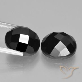 8.89 ct natürliche Schwarz Spinell-Edelsteine, Runden, Lichtundurchlässig