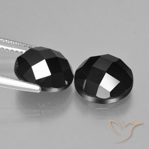 8.55 ct natürliche Schwarz Spinell-Edelsteine, Runden, Lichtundurchlässig