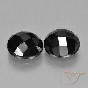 8.61 ct natürliche Schwarz Spinell-Edelsteine, Runden, Lichtundurchlässig