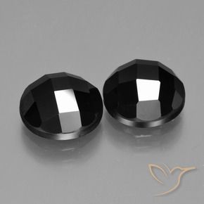 9.95 ct natürliche Schwarz Spinell-Edelsteine, Runden, Lichtundurchlässig