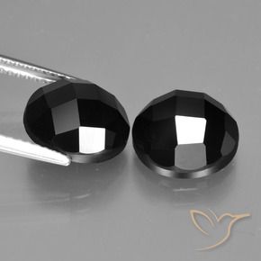 9.95 ct natürliche Schwarz Spinell-Edelsteine, Runden, Lichtundurchlässig