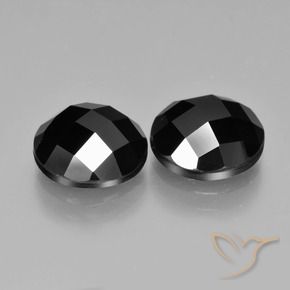 7.94 ct natürliche Schwarz Spinell-Edelsteine, Runden, Lichtundurchlässig