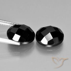 7.94 ct natürliche Schwarz Spinell-Edelsteine, Runden, Lichtundurchlässig