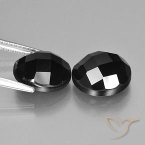 9.00 ct natürliche Schwarz Spinell-Edelsteine, Runden, Lichtundurchlässig