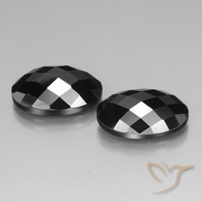 26.87 ct natürliche Schwarz Spinell-Edelsteine, Oval, Lichtundurchlässig