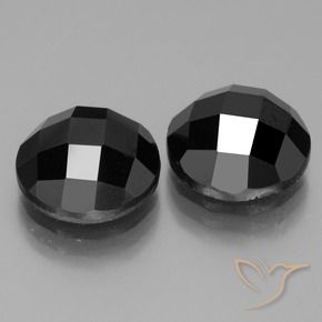 13.97 ct natürliche Schwarz Spinell-Edelsteine, Runden, Lichtundurchlässig