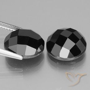 14.85 ct natürliche Schwarz Spinell-Edelsteine, Runden, Lichtundurchlässig