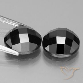 14.92 ct natürliche Schwarz Spinell-Edelsteine, Runden, Lichtundurchlässig