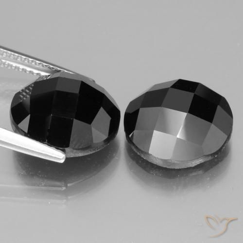 14.02 ct natürliche Schwarz Spinell-Edelsteine, Runden, Lichtundurchlässig