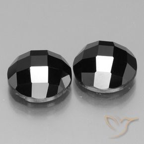14.27 ct natürliche Schwarz Spinell-Edelsteine, Runden, Lichtundurchlässig