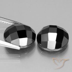 14.27 ct natürliche Schwarz Spinell-Edelsteine, Runden, Lichtundurchlässig