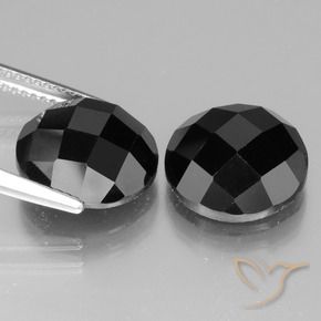 13.54 ct natürliche Schwarz Spinell-Edelsteine, Runden, Lichtundurchlässig