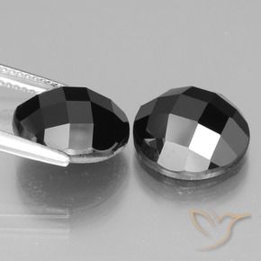 12.72 ct natürliche Schwarz Spinell-Edelsteine, Runden, Lichtundurchlässig