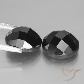 14.47 ct natürliche Schwarz Spinell-Edelsteine, Runden, Lichtundurchlässig