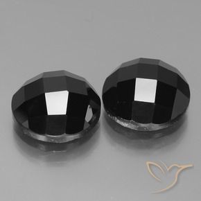 14.18 ct natürliche Schwarz Spinell-Edelsteine, Runden, Lichtundurchlässig