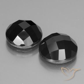 15.28 ct natürliche Schwarz Spinell-Edelsteine, Runden, Lichtundurchlässig