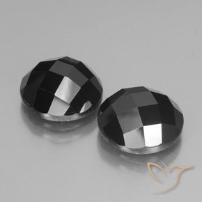 14.86 ct natürliche Schwarz Spinell-Edelsteine, Runden, Lichtundurchlässig