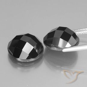 14.86 ct natürliche Schwarz Spinell-Edelsteine, Runden, Lichtundurchlässig