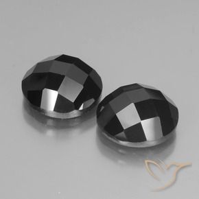 13.75 ct natürliche Schwarz Spinell-Edelsteine, Runden, Lichtundurchlässig