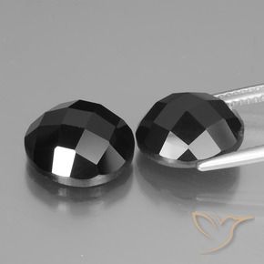 13.75 ct natürliche Schwarz Spinell-Edelsteine, Runden, Lichtundurchlässig